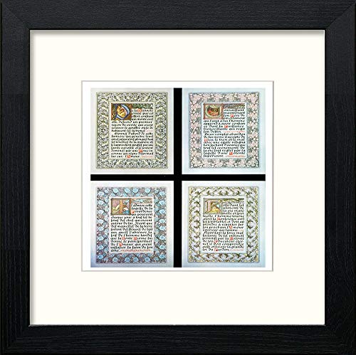 lumartos Vintage Poster Alphonse Mucha (101) – Black Wood Frame Wall Art – Framed Wall Art Print by Lumartos Premium Home Décor