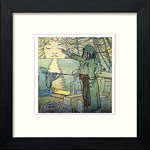 lumartos Vintage Poster Alphonse Mucha (106) – Black Wood Frame Wall Art – Framed Wall Art Print by Lumartos Premium Home Décor