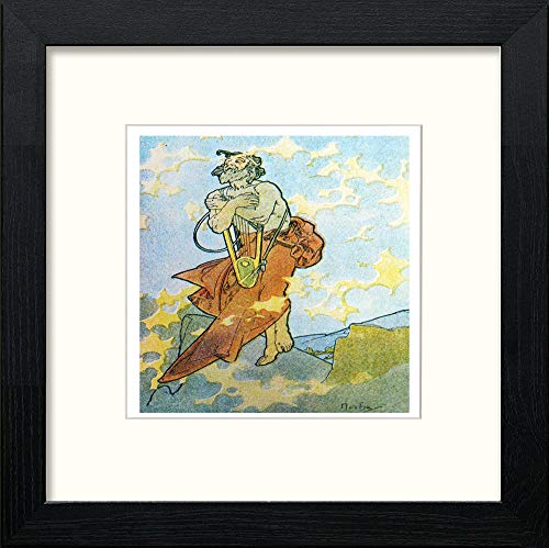 lumartos Vintage Poster Alphonse Mucha (108) – Black Wood Frame Wall Art – Framed Wall Art Print by Lumartos Premium Home Décor