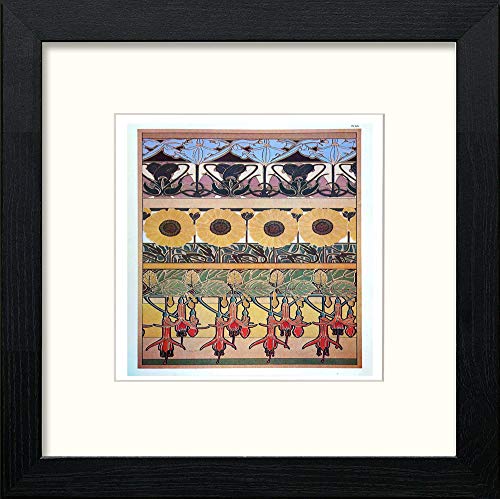 lumartos Vintage Poster Alphonse Mucha (119) – Black Wood Frame Wall Art – Framed Wall Art Print by Lumartos Premium Home Décor