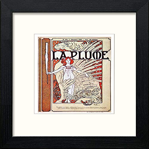 lumartos Vintage Poster Alphonse Mucha (125) – Black Wood Frame Wall Art – Framed Wall Art Print by Lumartos Premium Home Décor