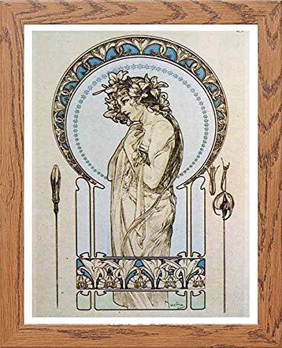 lumartos Vintage Poster Alphonse Mucha Documents Dcoratifs 1902d Roman Greek – Framed Wall Art Print by Lumartos Premium Home Décor