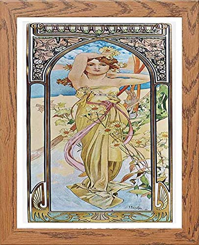 lumartos Vintage Poster Alphonse Mucha Eclat Du Jourdaybreak 1899 Roman Gode – Framed Wall Art Print by Lumartos Premium Home Décor
