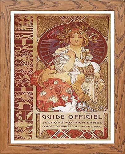 lumartos Vintage Poster Alphonse Mucha Exposition Universelle De Paris1900 – – Framed Wall Art Print by Lumartos Premium Home Décor