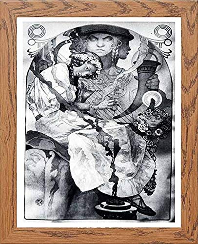 lumartos Vintage Poster Alphonse Mucha – Framed Wall Art Print by Lumartos Premium Home Décor