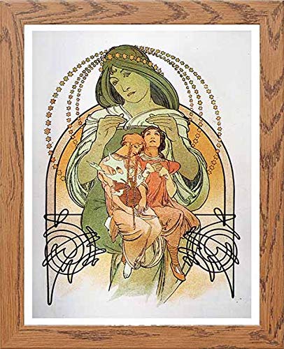 lumartos Vintage Poster Alphonse Mucha Ilsee Princesse De Tripoli 1897a – Wo – Framed Wall Art Print by Lumartos Premium Home Décor