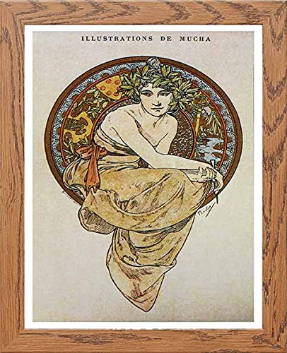 lumartos Vintage Poster Alphonse Mucha L25 Clio 1900 – Framed Wall Art Print by Lumartos Premium Home Décor