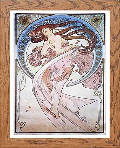 lumartos Vintage Poster Alphonse Mucha La Dansedance 1898 – Framed Wall Art Print by Lumartos Premium Home Décor