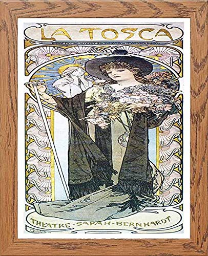 lumartos Vintage Poster Alphonse Mucha La Tosca 1899 – Framed Wall Art Print by Lumartos Premium Home Décor