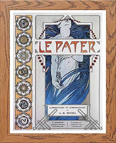 lumartos Vintage Poster Alphonse Mucha Le Pater 1899a – Framed Wall Art Print by Lumartos Premium Home Décor