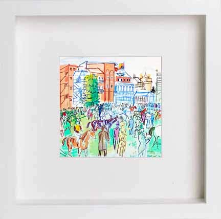 lumartos Vintage Poster Ascot 1938 – White Frame Wall Art – Framed Wall Art Print by Lumartos Premium Home Décor