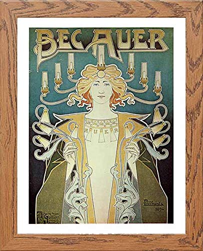 Lumartos Vintage Poster Bec Auer – Framed Wall Art Print By Lumartos Premium Home Décor