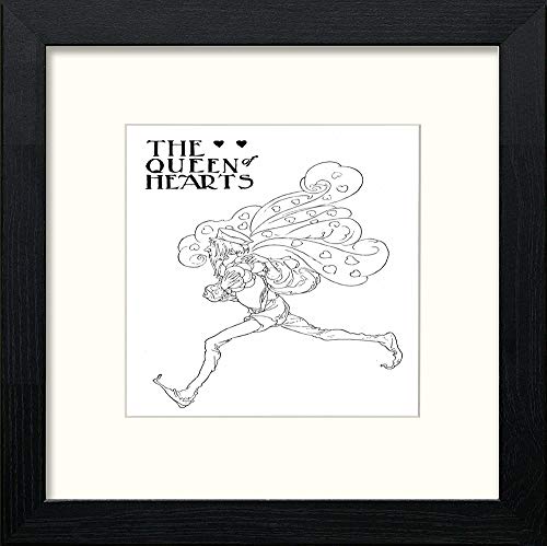 lumartos Vintage Poster Big Book Of Nursery Rhymes (10) – Black Wood Frame W – Framed Wall Art Print by Lumartos Premium Home Décor