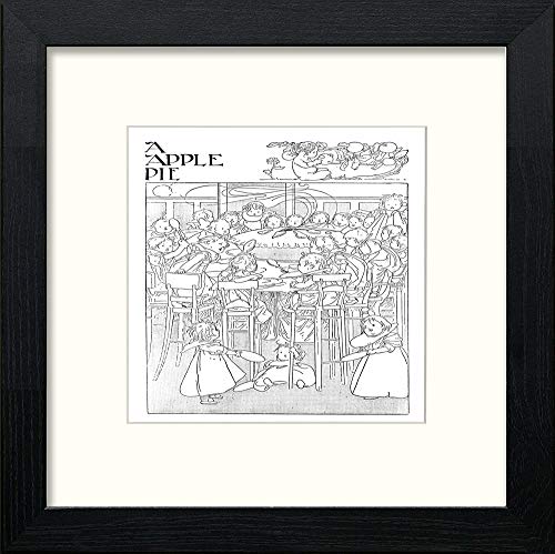 lumartos Vintage Poster Big Book Of Nursery Rhymes (24) – Black Wood Frame W – Framed Wall Art Print by Lumartos Premium Home Décor