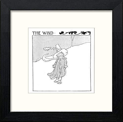 lumartos Vintage Poster Big Book Of Nursery Rhymes (28) – Black Wood Frame W – Framed Wall Art Print by Lumartos Premium Home Décor