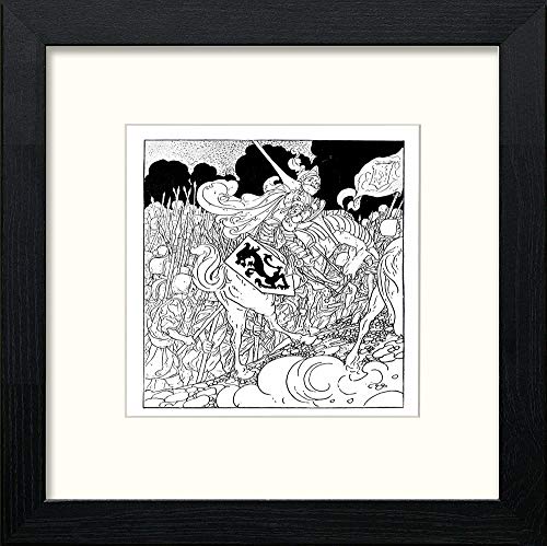 lumartos Vintage Poster Big Book Of Nursery Rhymes (50) – Black Wood Frame W – Framed Wall Art Print by Lumartos Premium Home Décor