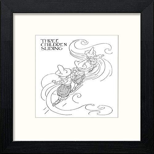 lumartos Vintage Poster Big Book Of Nursery Rhymes (55) – Black Wood Frame W – Framed Wall Art Print by Lumartos Premium Home Décor