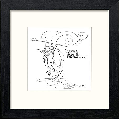 lumartos Vintage Poster Big Book Of Nursery Rhymes – Black Wood Frame Wall Art – Framed Wall Art Print by Lumartos Premium Home Décor