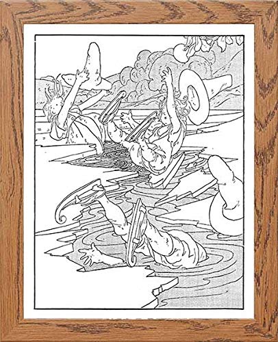 lumartos Vintage Poster Big Book Of Nursery Rhymes – Framed Wall Art Print by Lumartos Premium Home Décor