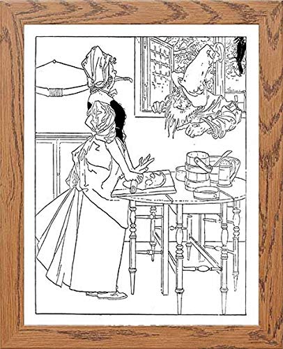 lumartos Vintage Poster Big Book Of Nursery Rhymes – Framed Wall Art Print by Lumartos Premium Home Décor