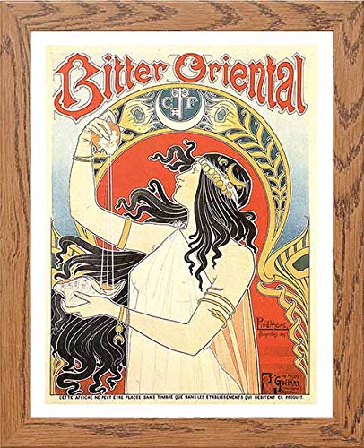 lumartos Vintage Poster Bitter Oriental – Framed Wall Art Print by Lumartos Premium Home Décor