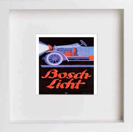 lumartos Vintage Poster Bosch Licht – White Frame Wall Art – Framed Wall Art Print by Lumartos Premium Home Décor