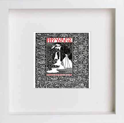 lumartos Vintage Poster Bradley His Book – White Frame Wall Art – Framed Wall Art Print by Lumartos Premium Home Décor