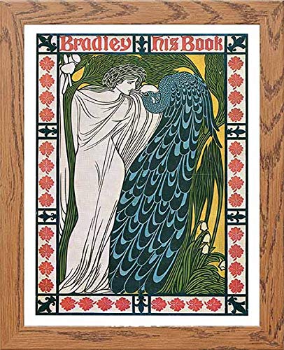 lumartos Vintage Poster Bradley His Bookb – Framed Wall Art Print by Lumartos Premium Home Décor