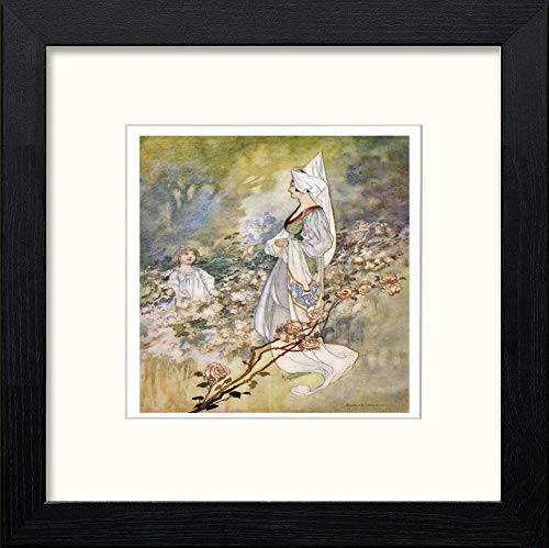 lumartos Vintage Poster Bridget's Fairies (1) – Black Wood Frame Wall Art – Framed Wall Art Print by Lumartos Premium Home Décor