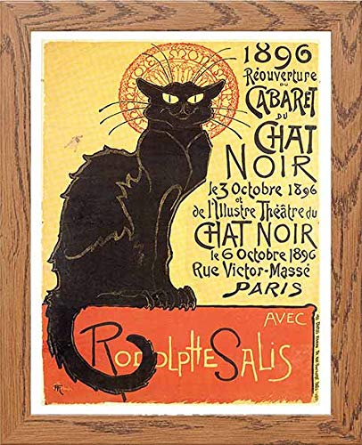 lumartos Vintage Poster Cabaret Du Chat Noir Paris – Framed Wall Art Print by Lumartos Premium Home Décor