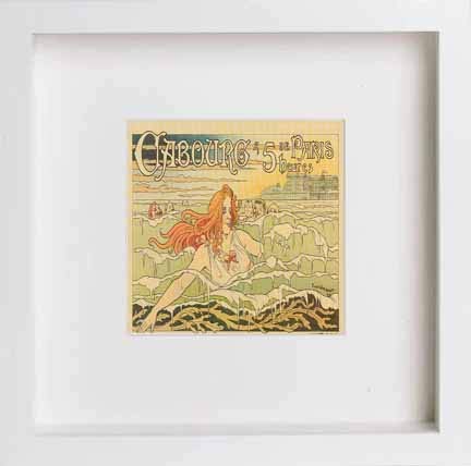 lumartos Vintage Poster Cabourg A 5 Heures De Paris – White Frame Wall Art – Framed Wall Art Print by Lumartos Premium Home Décor