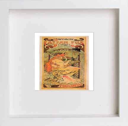 lumartos Vintage Poster Cassan Fils – White Frame Wall Art – Framed Wall Art Print by Lumartos Premium Home Décor