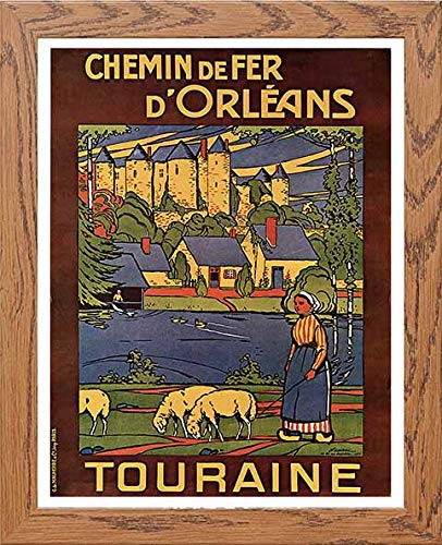lumartos Vintage Poster Chemin De Fer Dorleans – Framed Wall Art Print by Lumartos Premium Home Décor