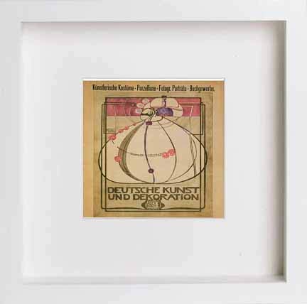 lumartos Vintage Poster Deutsche Kunst Und Dekoration – White Frame Wall Art – Framed Wall Art Print by Lumartos Premium Home Décor