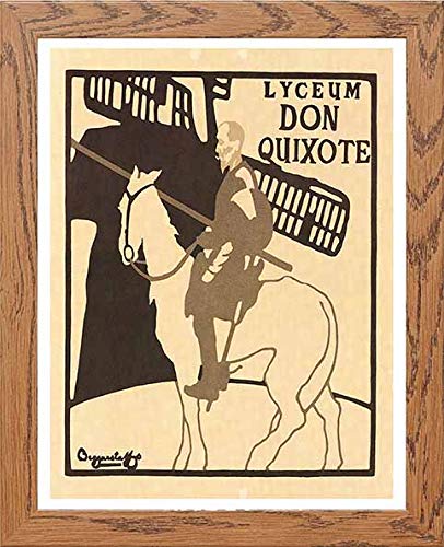 lumartos Vintage Poster Don Quixote – Framed Wall Art Print by Lumartos Premium Home Décor