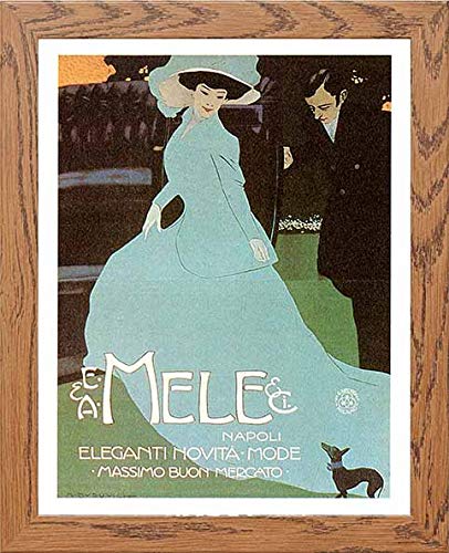 lumartos Vintage Poster E A Mele ET CI – Framed Wall Art Print by Lumartos Premium Home Décor