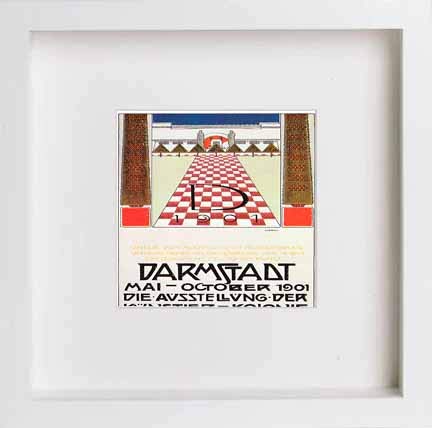 lumartos Vintage Poster Ein Dokument Deutscher Kunst Darmstadt Exhibition Po – Framed Wall Art Print by Lumartos Premium Home Décor