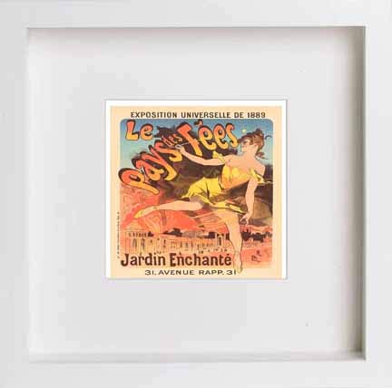 lumartos Vintage Poster Exposition Universelle De 1889 Le Pays Des Fes – Whi – Framed Wall Art Print by Lumartos Premium Home Décor
