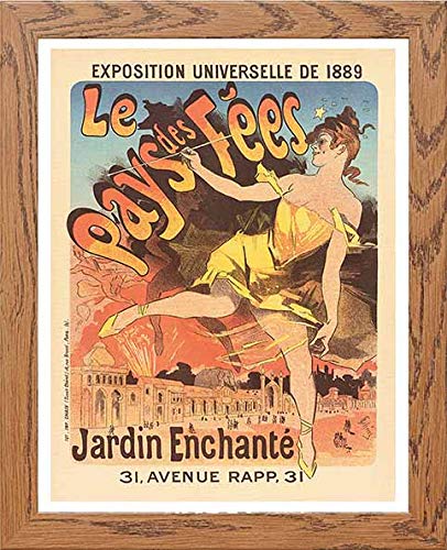 lumartos Vintage Poster Exposition Universelle De 1889 Le Pays Des Fes – Woo – Framed Wall Art Print by Lumartos Premium Home Décor