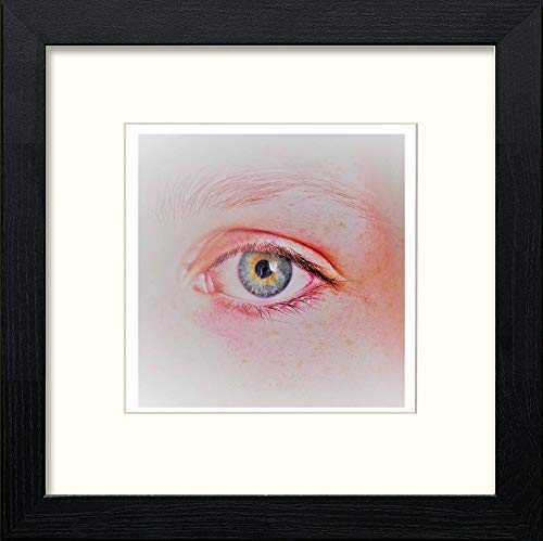 lumartos Vintage Poster Eye Study – Black Wood Frame Wall Art – Framed Wall Art Print by Lumartos Premium Home Décor