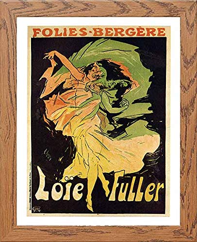 lumartos Vintage Poster Folies Bergre Loie Fullerb – Framed Wall Art Print by Lumartos Premium Home Décor