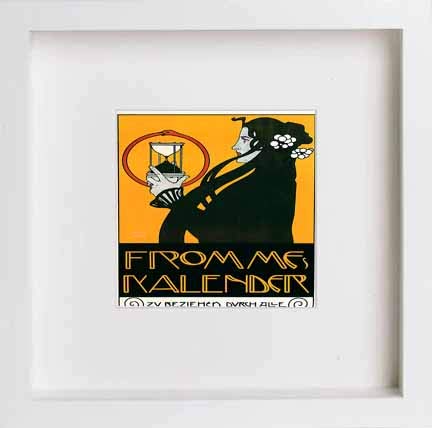 lumartos Vintage Poster Frommes Calendar Poster A – White Frame Wall Art – Framed Wall Art Print by Lumartos Premium Home Décor