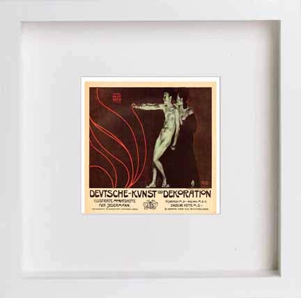 lumartos Vintage Poster German Art And Decoration – White Frame Wall Art – Framed Wall Art Print by Lumartos Premium Home Décor