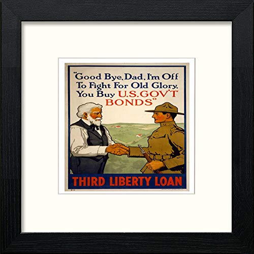 lumartos Vintage Poster Good Bye – Black Wood Frame Wall Art – Framed Wall Art Print by Lumartos Premium Home Décor