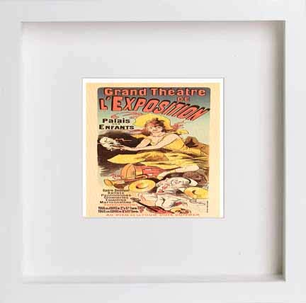 lumartos Vintage Poster Grand Theatre De Lexposition Palais Des Enfants – Wh – Framed Wall Art Print by Lumartos Premium Home Décor