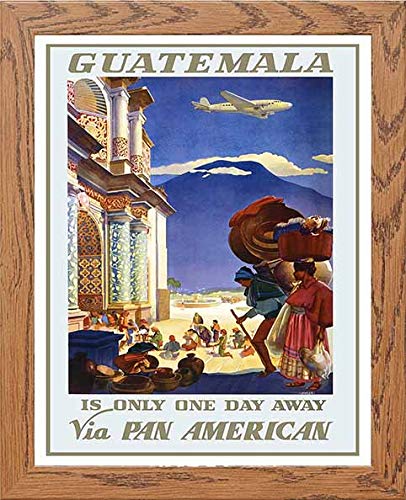 lumartos Vintage Poster Guatemala – Framed Wall Art Print by Lumartos Premium Home Décor