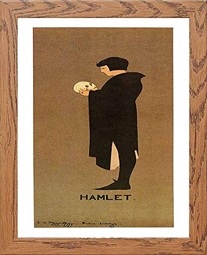 lumartos Vintage Poster Hamlet – Framed Wall Art Print by Lumartos Premium Home Décor