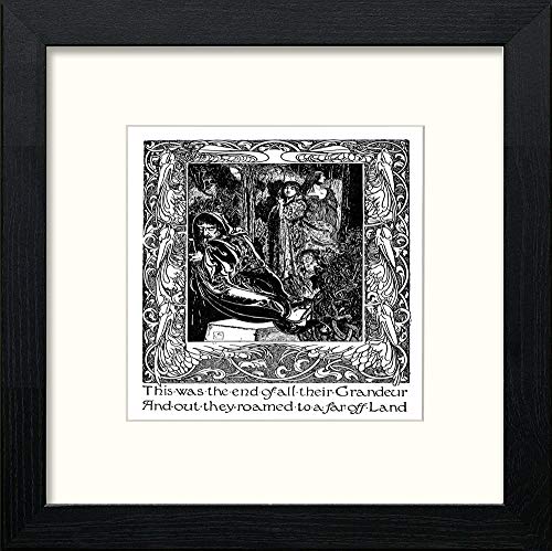 lumartos Vintage Poster Hans Christian Anderson (10) – Black Wood Frame Wall – Framed Wall Art Print by Lumartos Premium Home Décor