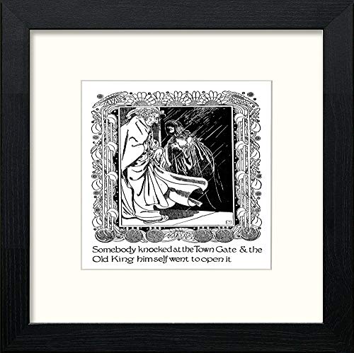 lumartos Vintage Poster Hans Christian Anderson (4) – Black Wood Frame Wall Art – Framed Wall Art Print by Lumartos Premium Home Décor