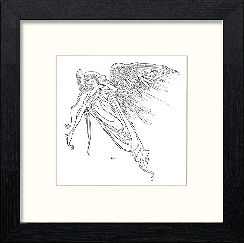 lumartos Vintage Poster Hans Christian Anderson (7) – Black Wood Frame Wall Art – Framed Wall Art Print by Lumartos Premium Home Décor